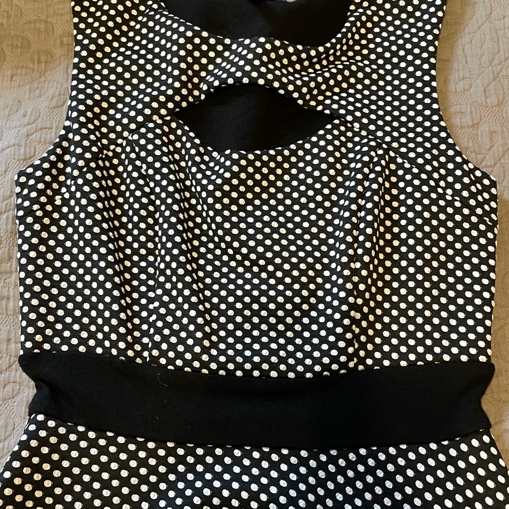 Black and White Polka Dot Dress